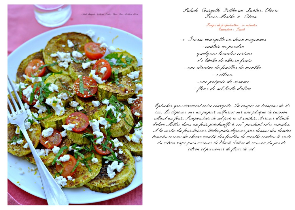 salade courgette grillée