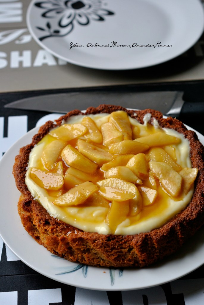 Gâteau Automnal Marrons,Amandes,Pommes 1