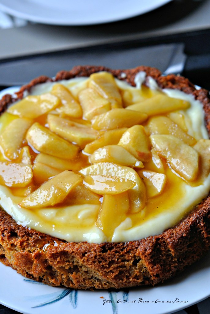 Gâteau Automnal Marrons,Amandes,Pommes 2