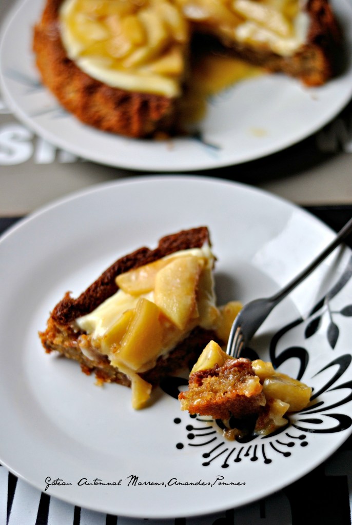 Gâteau Automnal Marrons,Amandes,Pommes 4