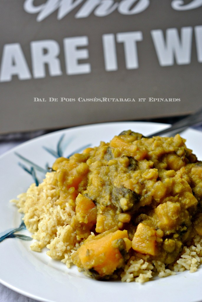 Dal De Pois Cassés,Rutabaga et Epinards 2