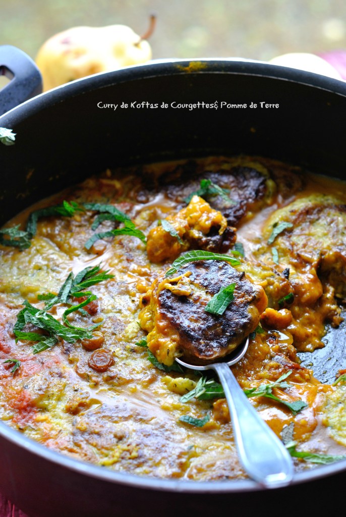 Curry de Koftas de Courgettes& Pomme de Terre 4