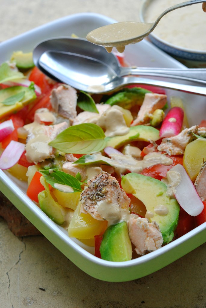 salade pdt saumon avocat 5