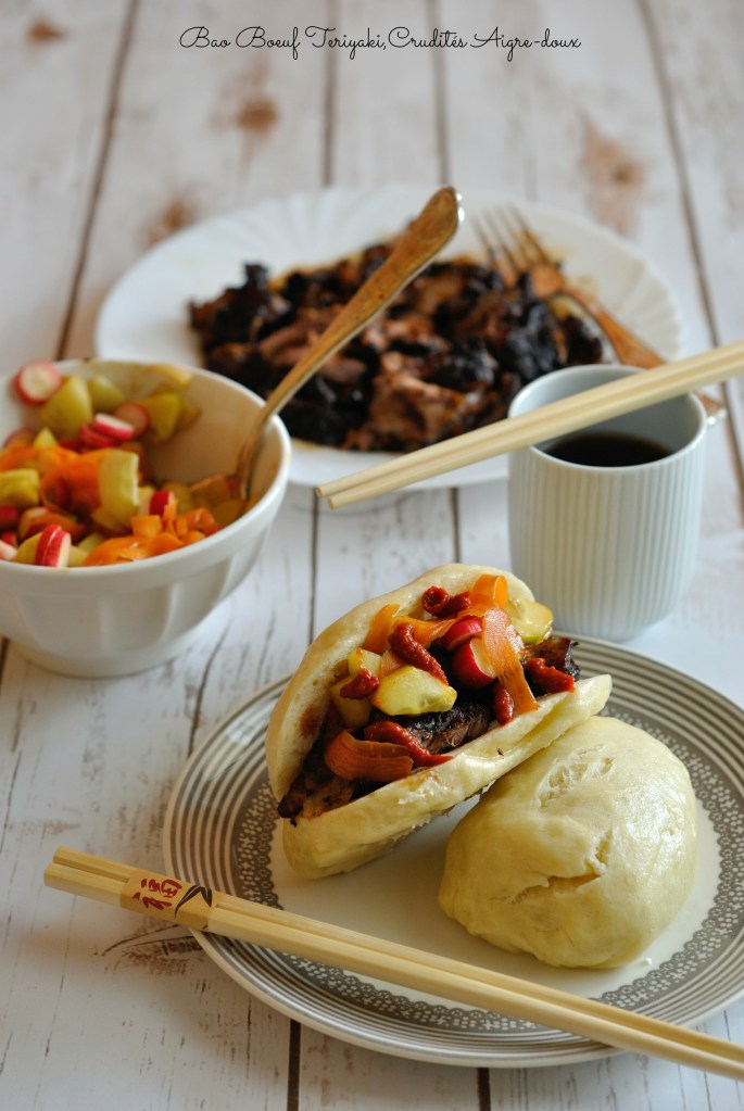 Bao Boeuf Teriyaki,Crudités Aigre-doux 3
