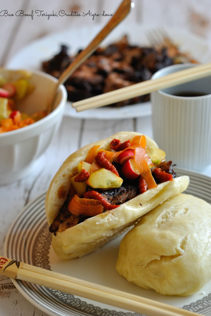 Bao Boeuf Teriyaki,Crudités Aigre-doux 4