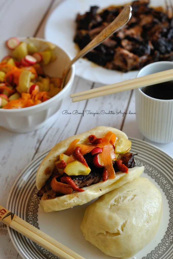 Bao Boeuf Teriyaki,Crudités Aigre-doux 5