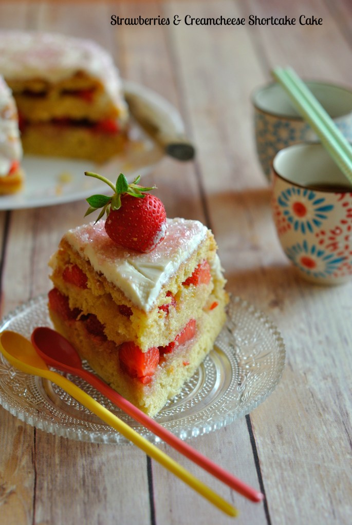 Strawberries & Creamcheese Shortcake Cake 6