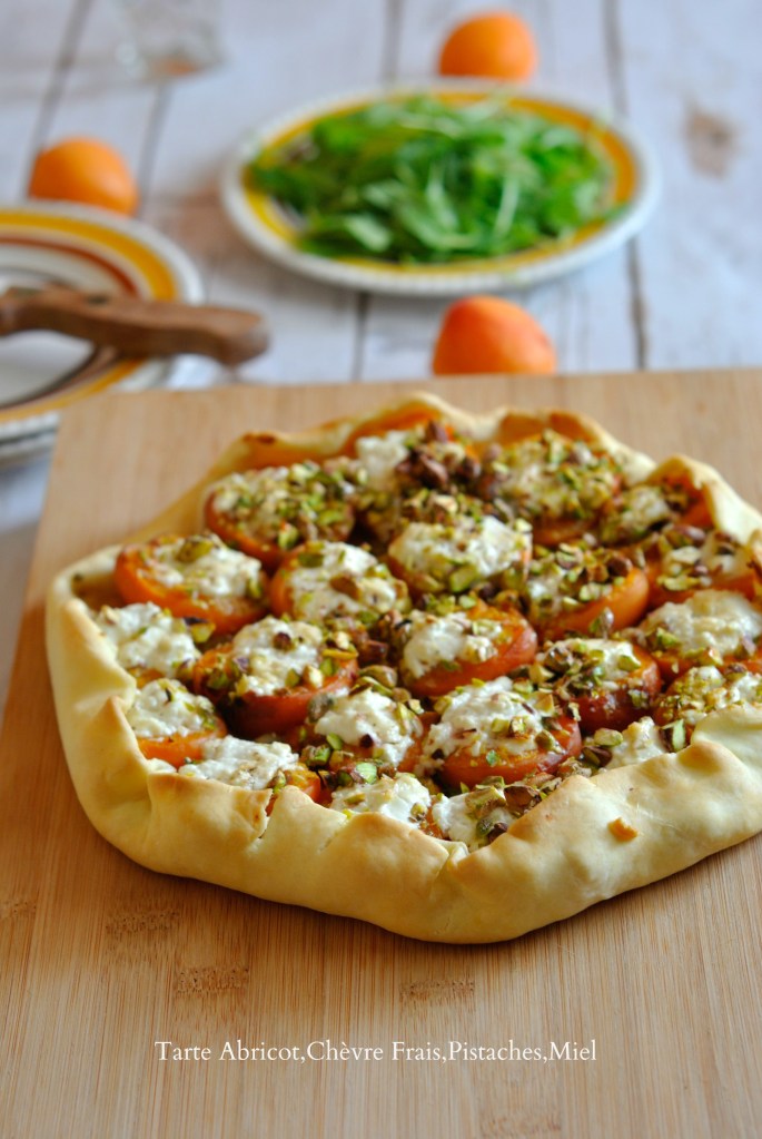 Tarte Abricot,Chèvre Frais,Pistaches,Miel 1