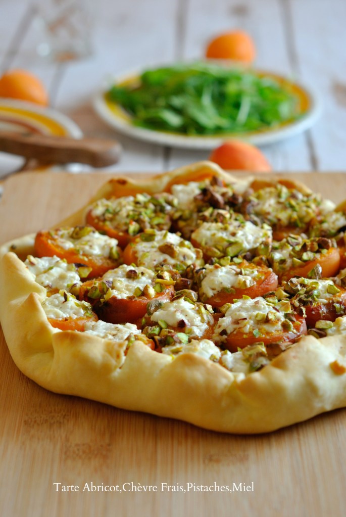 Tarte Abricot,Chèvre Frais,Pistaches,Miel 2
