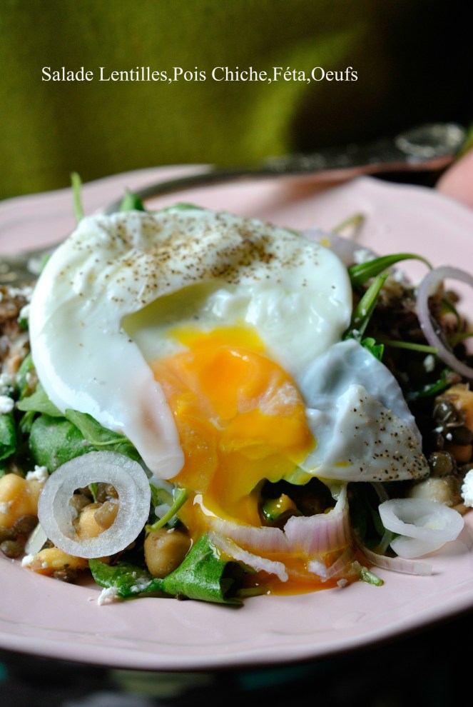 Salade Lentilles,Pois Chiche,FÃ©ta,Oeufs 3