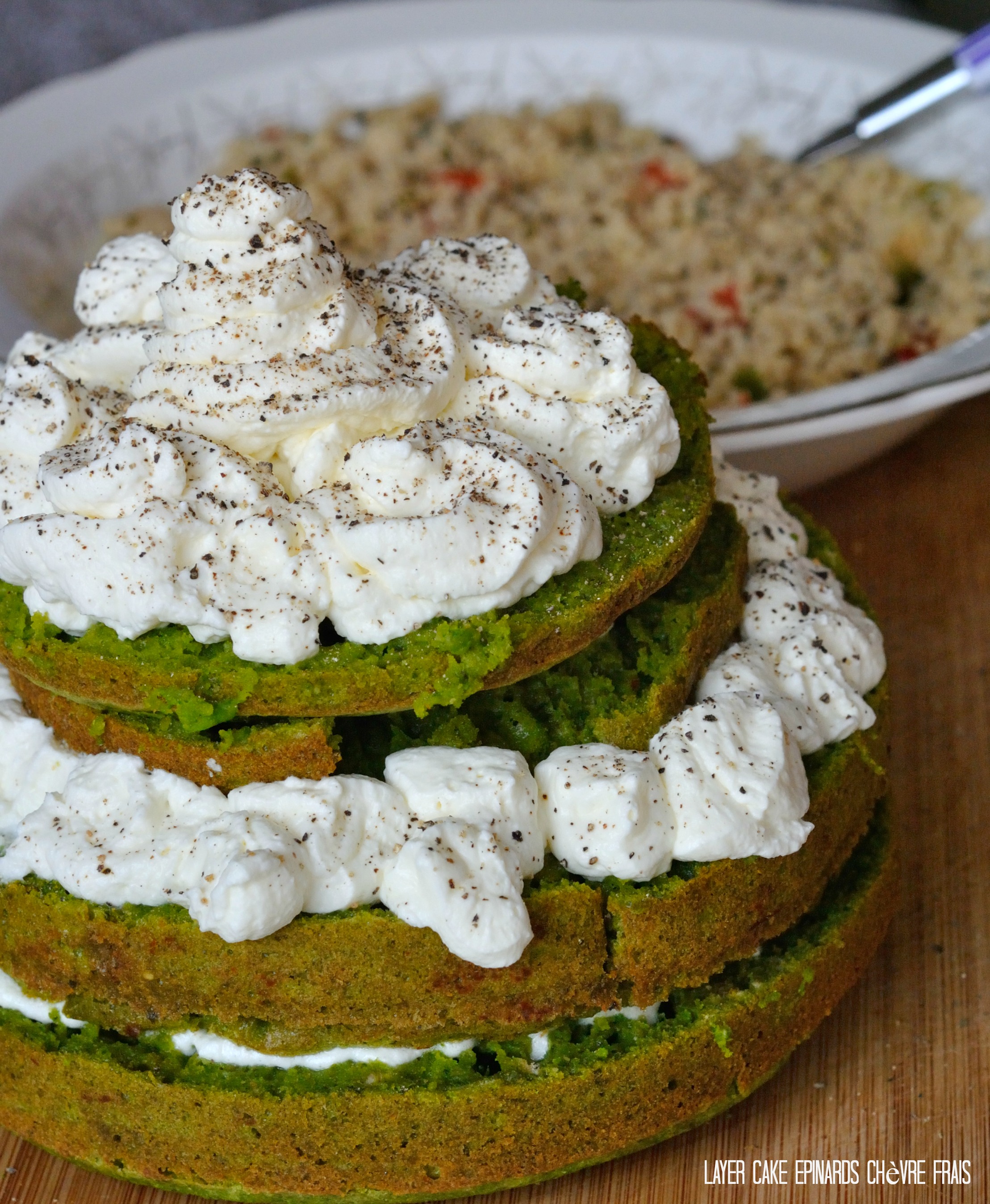 Layer Cake Epinards Chèvre Frais 3