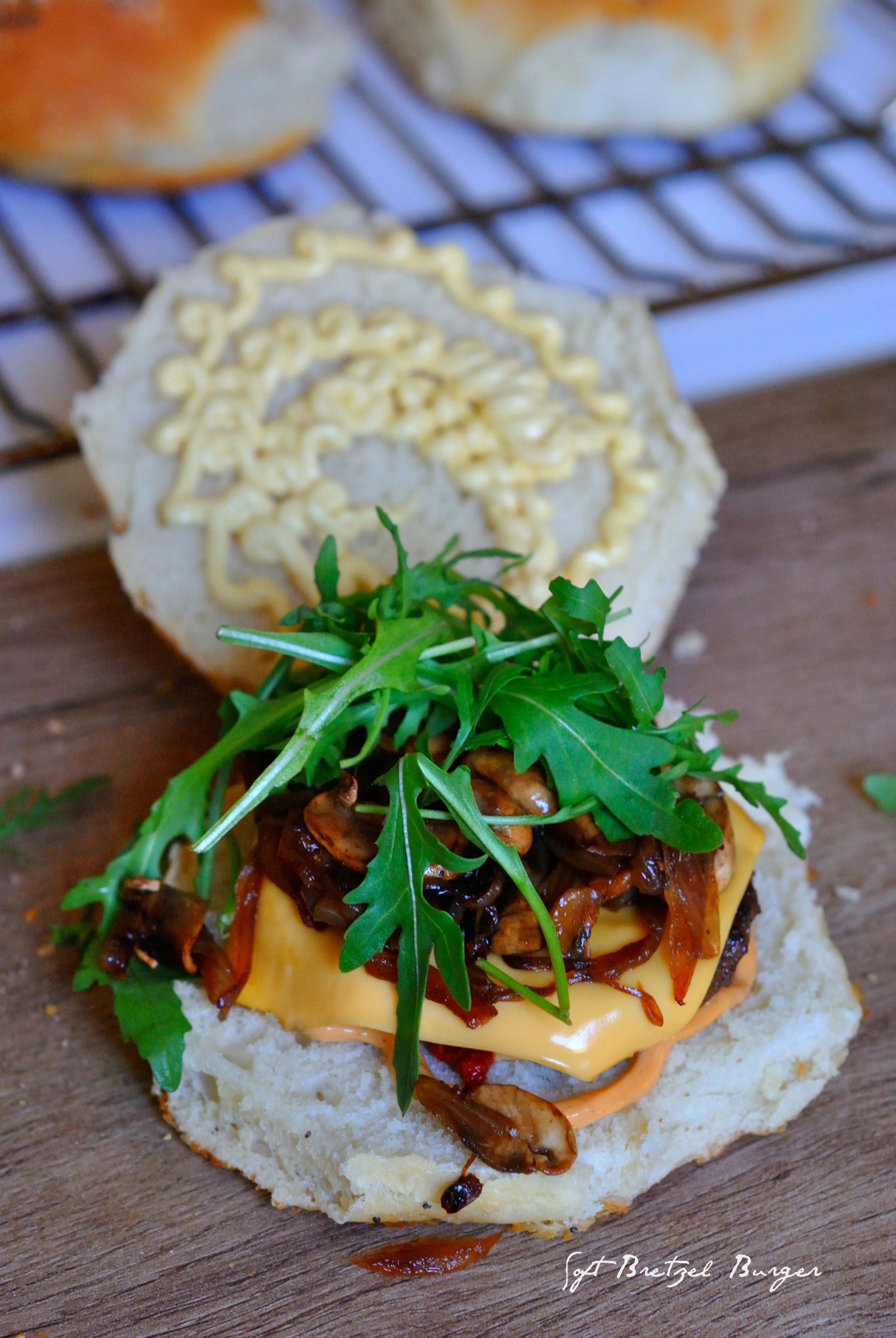 soft pretzel burger 2