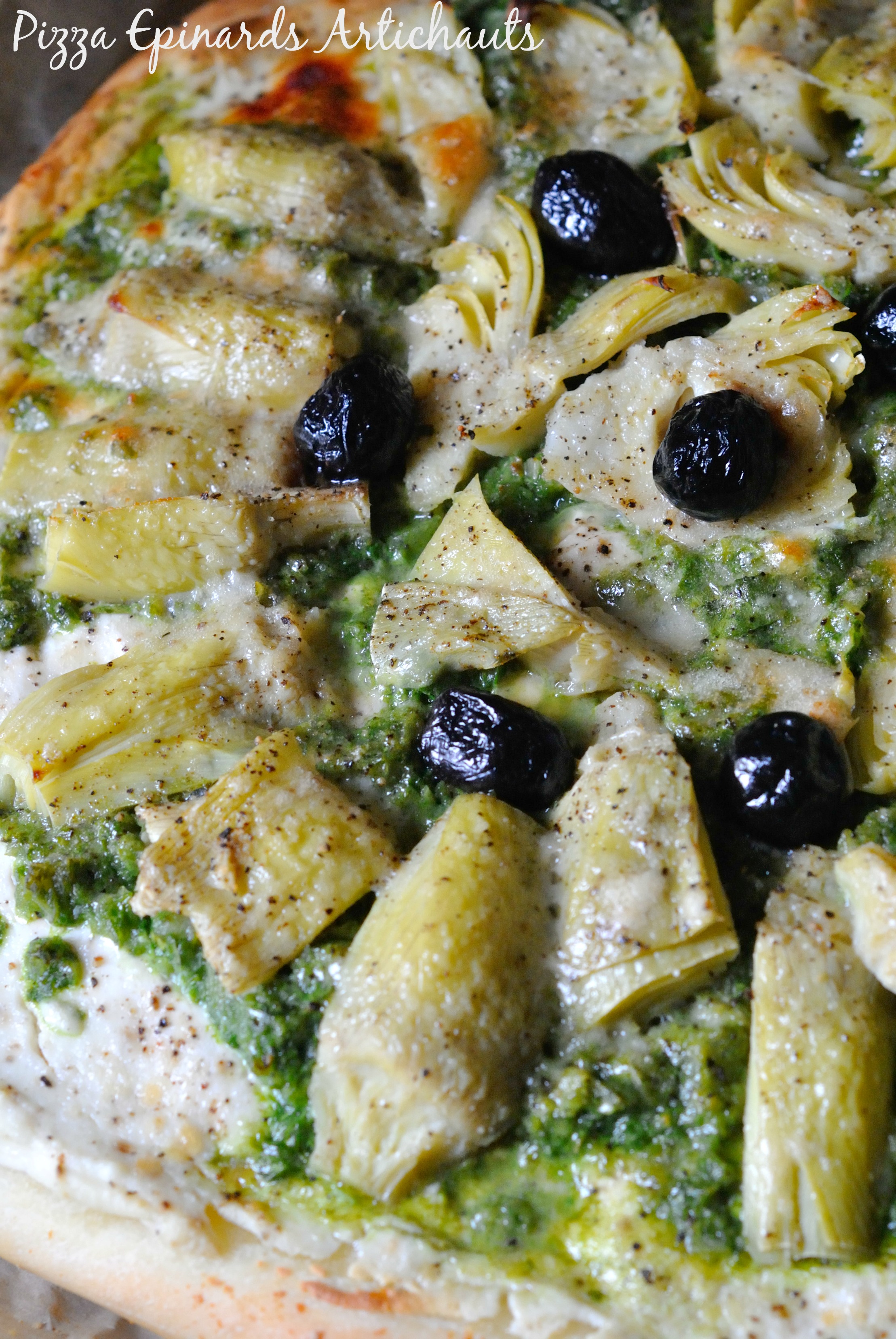 Pizza Epinards Artichauts 3