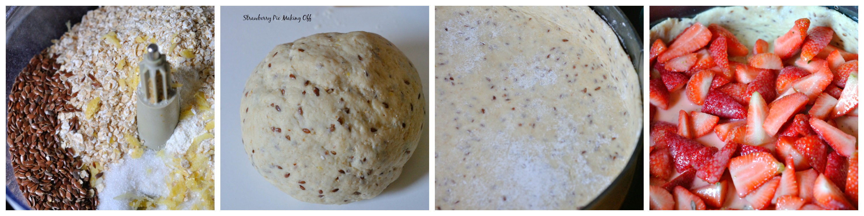 Strawberry pie making off