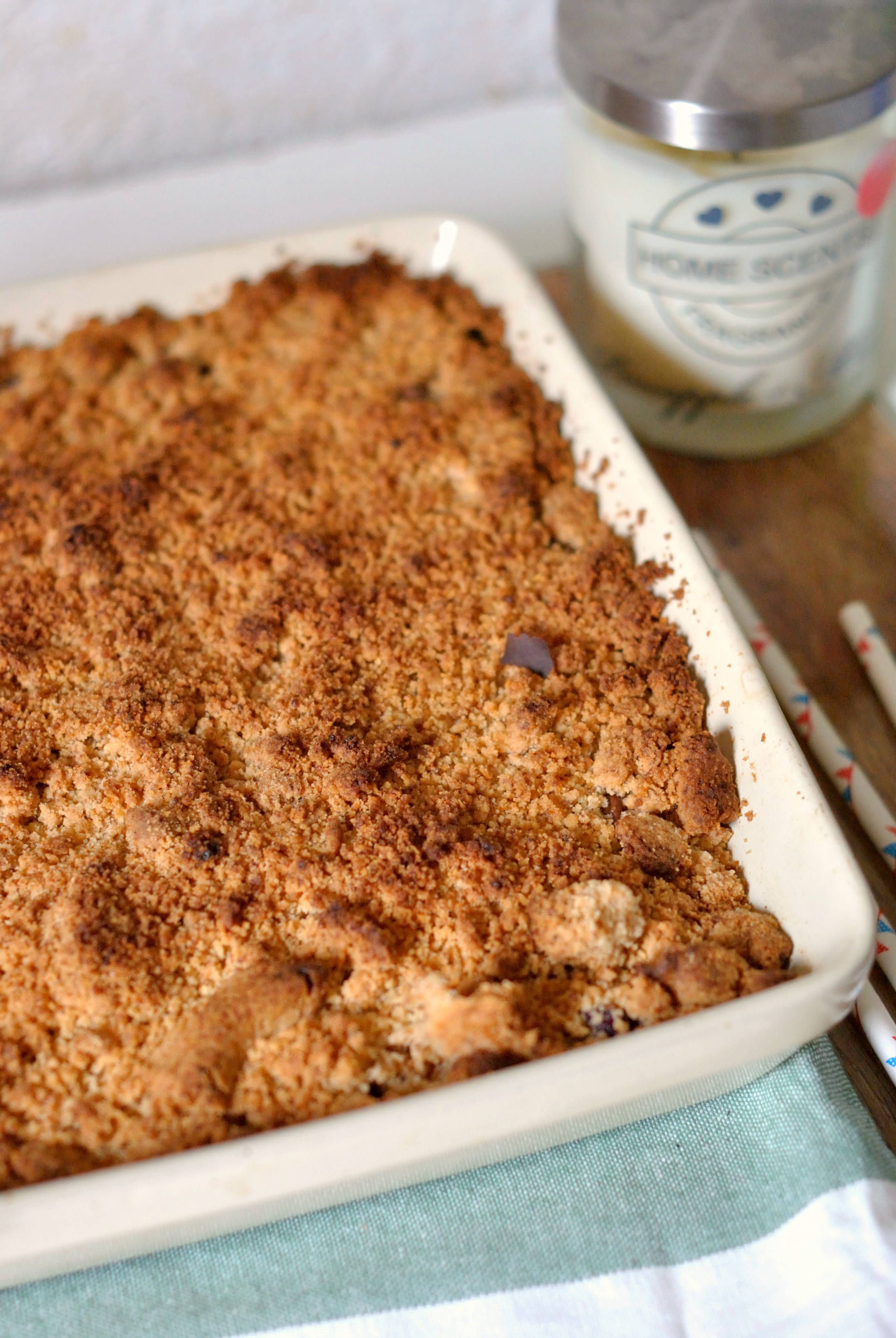 Crumble fruits rouges chocolat 1