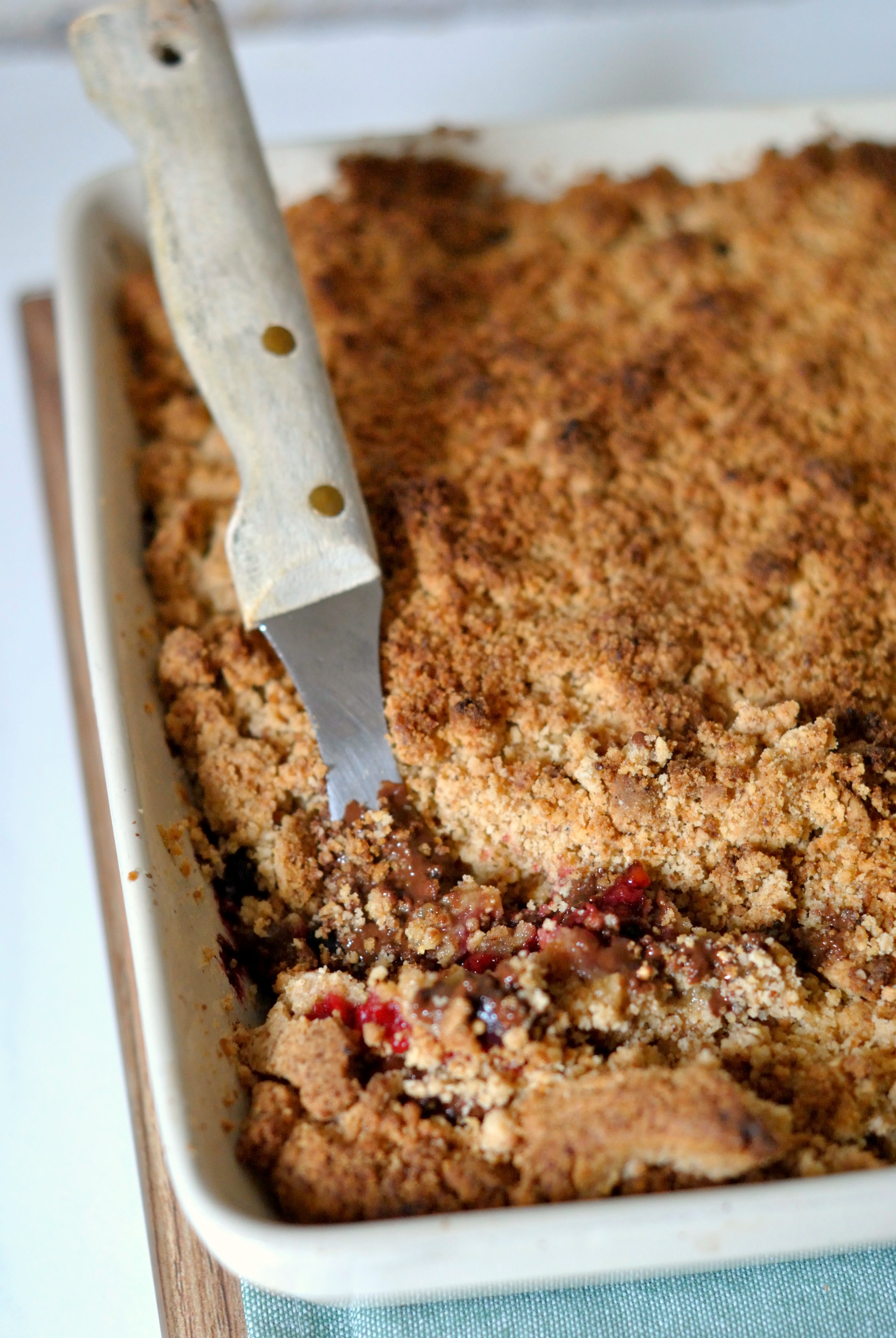 Crumble fruits rouges chocolat 3
