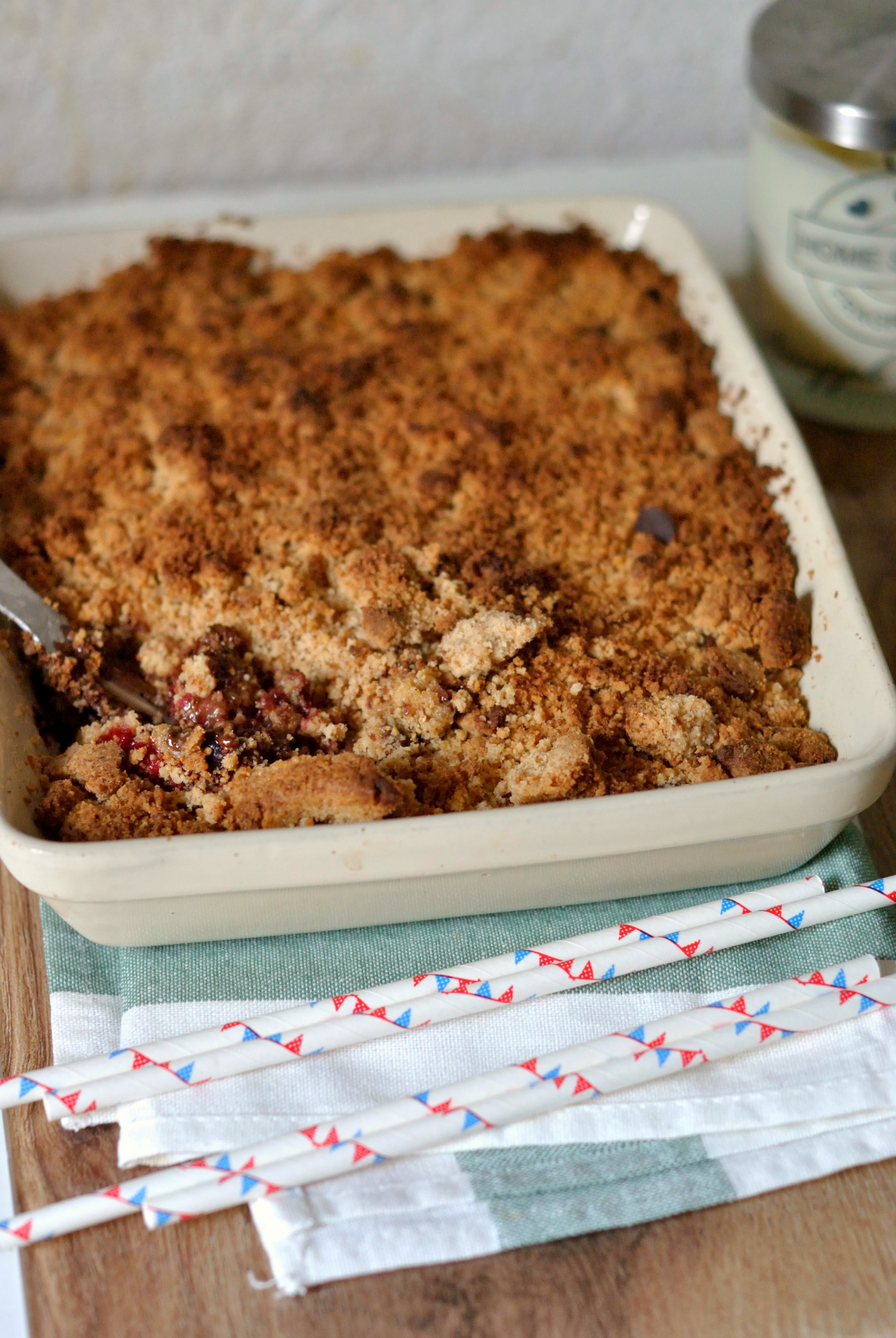 Crumble fruits rouges et chocolat 4