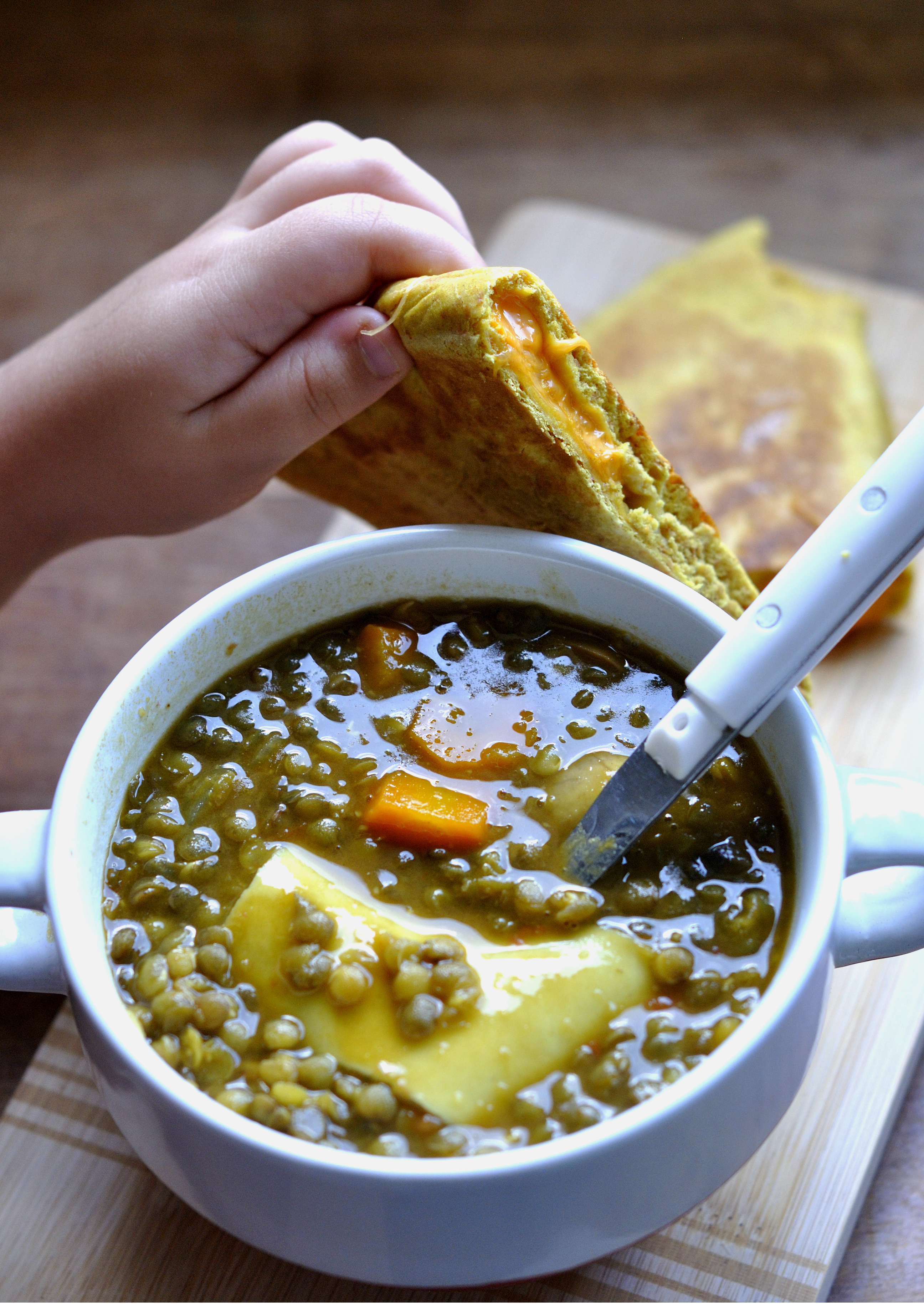 soupe lentilles et lasagnes 2